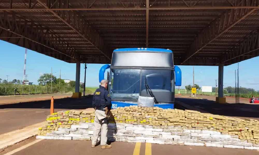Bus que salió de Paraguay cae con casi 1.500 kilos de marihuana en Brasil