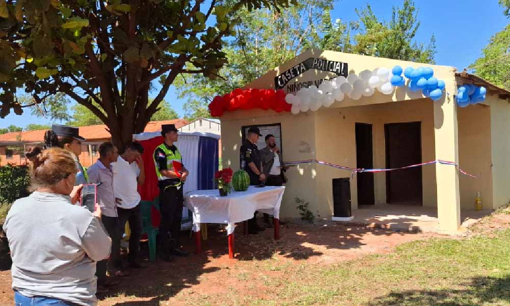 Inauguran caseta policial en Repatriación