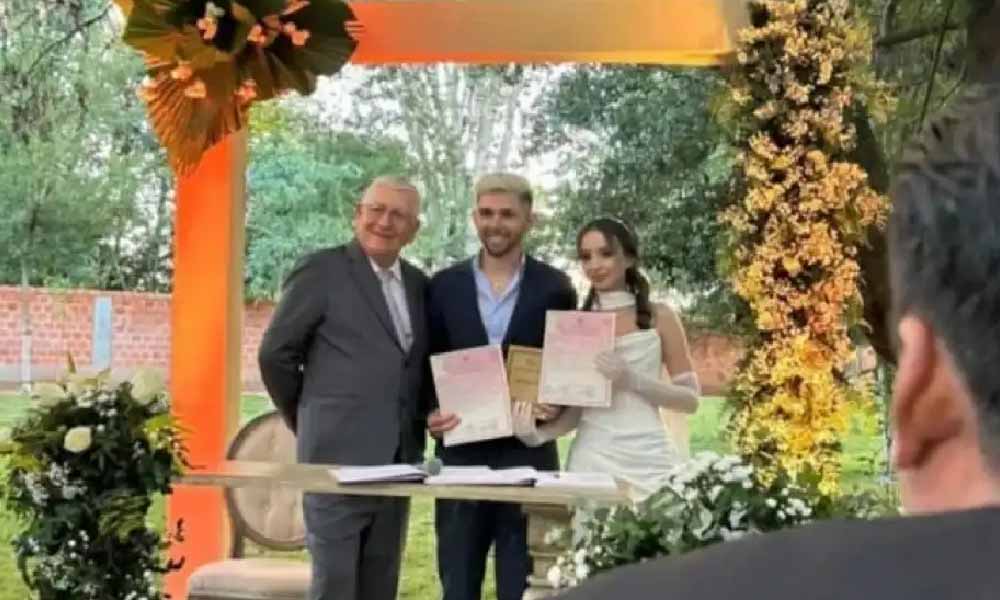 Julio Enciso y Melissa Cardona dieron el sí este jueves