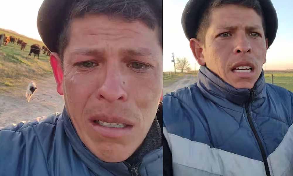 Paraguayo viraliza su despedida de un perro tras 11 años de trabajo en estancia