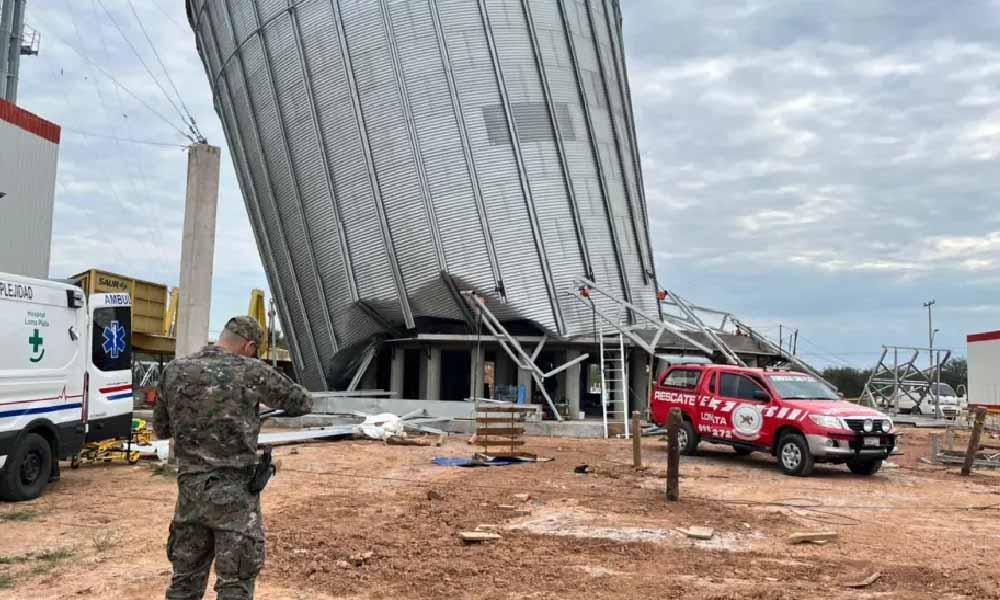 Derrumbe de silo en Loma Plata causa dos muertos y cuatro heridos