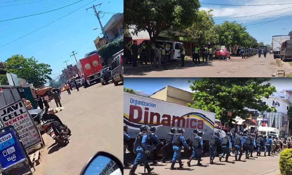 Comerciantes se enfrentaron a inspectores en Coronel Oviedo