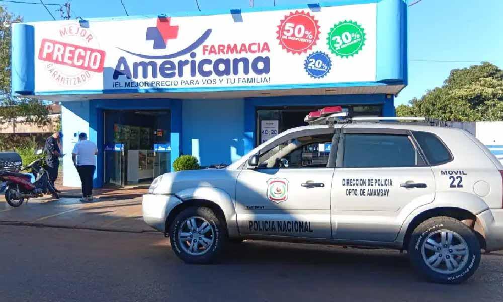 Asaltantes irrumpen en farmacia y se llevan G. 50 millones de una caja fuerte en PJC