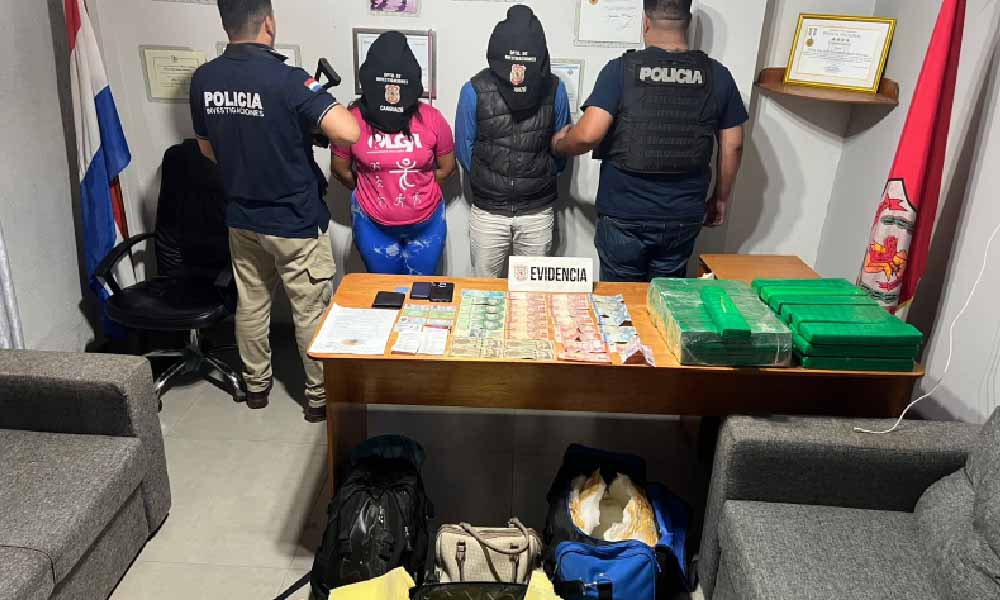 Aprehenden a pareja que viajaba con droga en la Terminal de Ómnibus de Coronel Oviedo