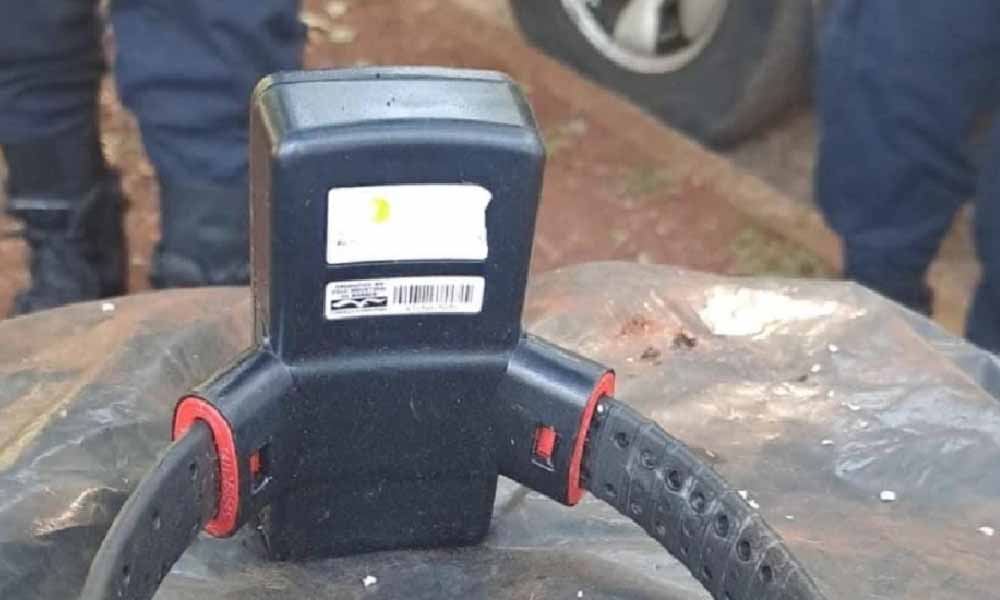 Tobillera electrónica abandonada en Ciudad del Este era de un brasileño